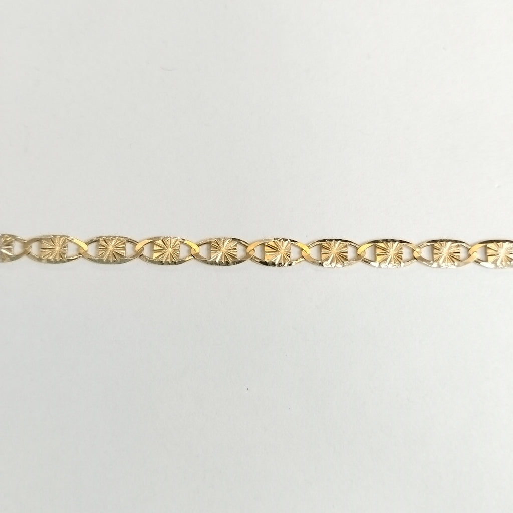 CADENAS TEJIDO GUCHI ORO 14K 55 CM 7.2 GR (NUEVO)
