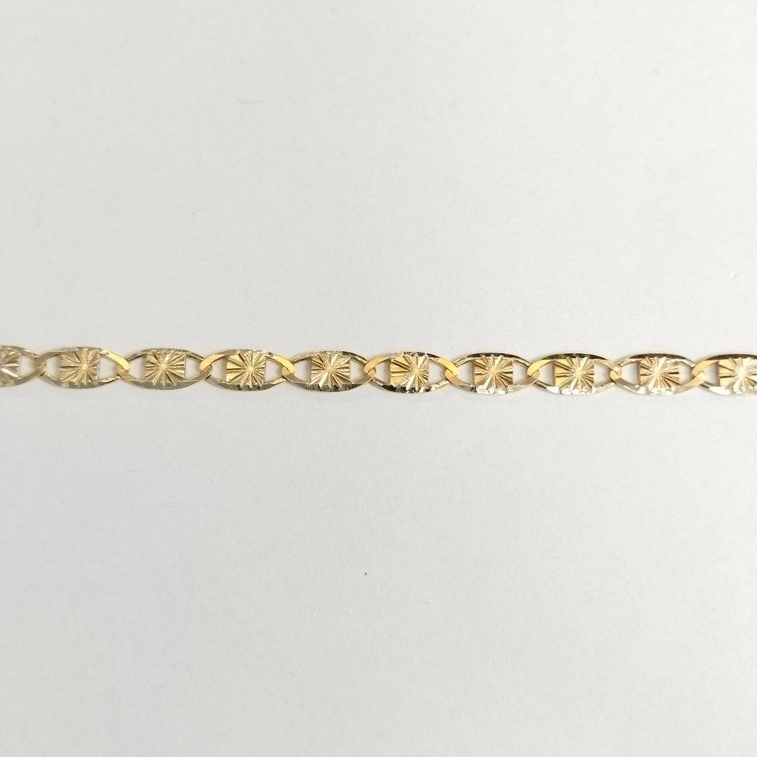 CADENAS TEJIDO GUCHI ORO 14K 55 CM 7.2 GR (NUEVO)