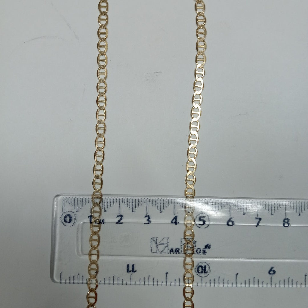 CADENAS TEJIDO MARINERA ORO 14K 60 CM 8.8 GR (NUEVO)