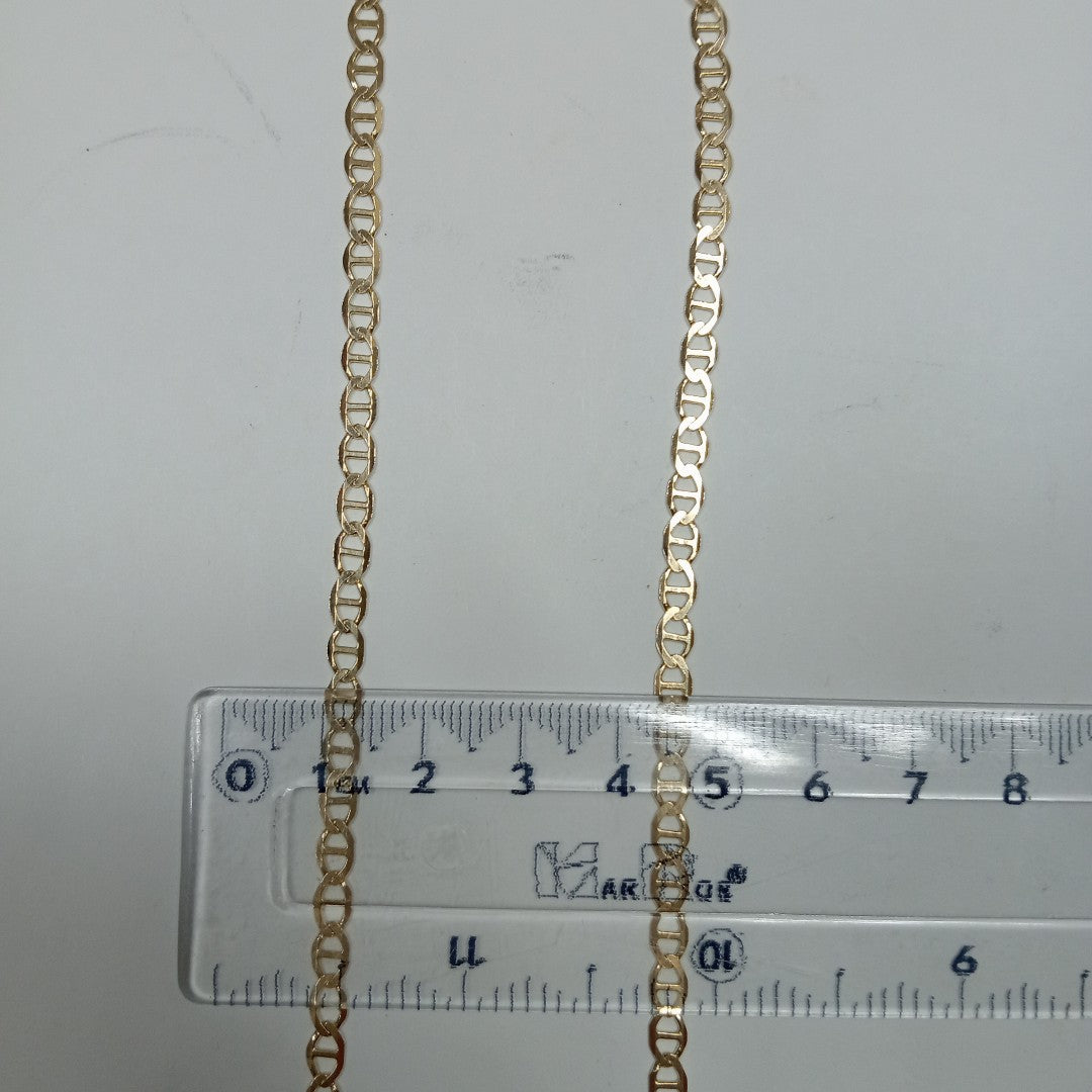 CADENAS TEJIDO MARINERA ORO 14K 60 CM 8.8 GR (NUEVO)