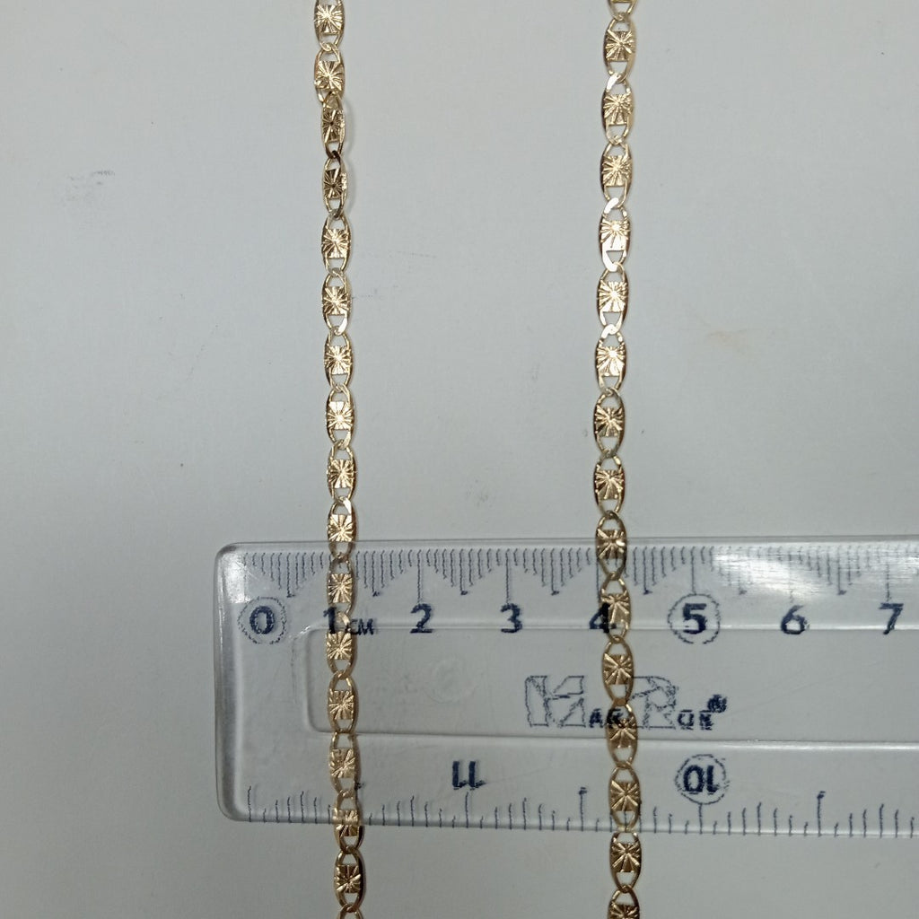 CADENAS TEJIDO GUCHI ORO 14K 55 CM 7.1 GR (NUEVO)