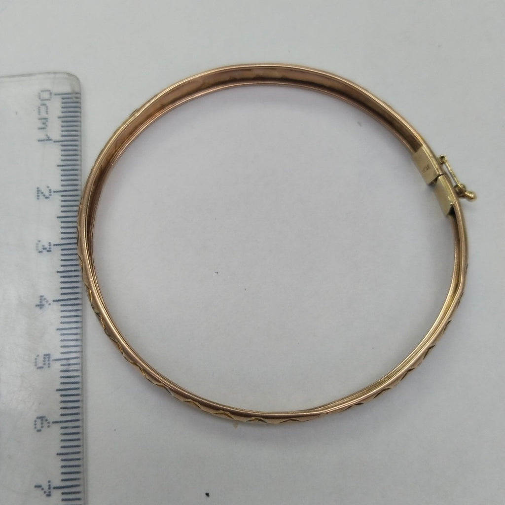 PULSERA RIGIDA ORO 14 K 6,40 GRMS (SEMINUEVO)