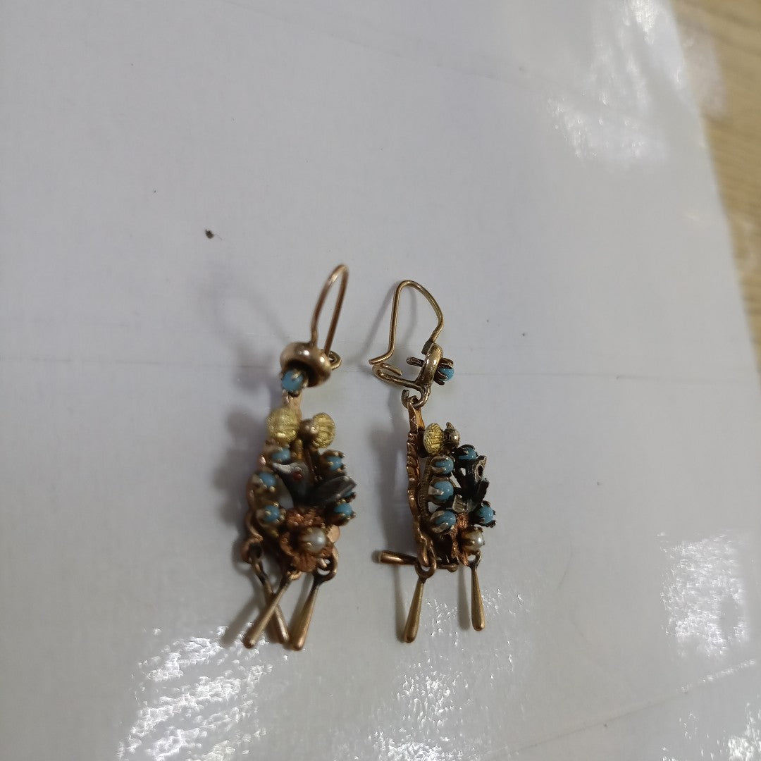 ARETES PAR ORO 12 K 5.2 GRMS (SEMINUEVO)
