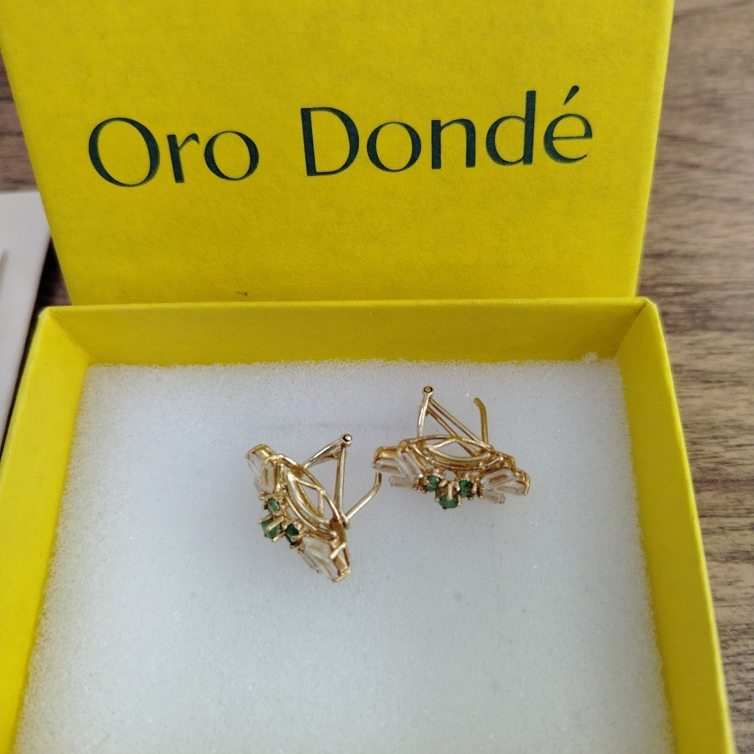 ARETES PAR ORO 14 K 5.1 GRMS (SEMINUEVO)