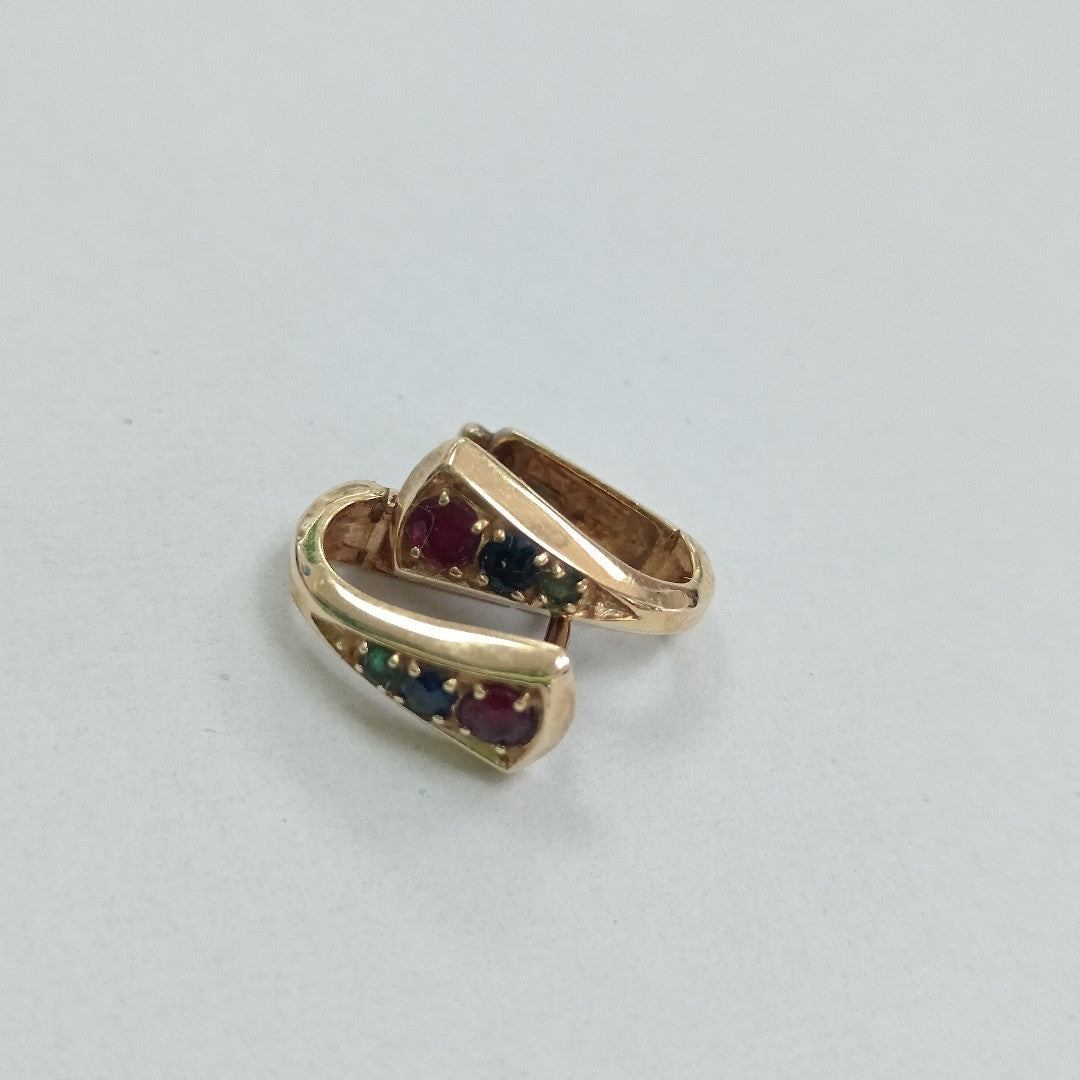 ARRACADAS PAR ORO 14 K 2.9 GRMS (SEMINUEVO)