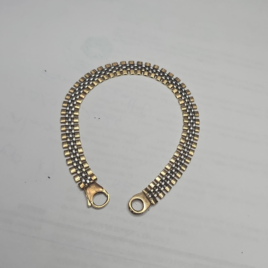 PULSERA ORO, ORO COMBINADO 14 K 9.5 GRMS (SEMINUEVO)