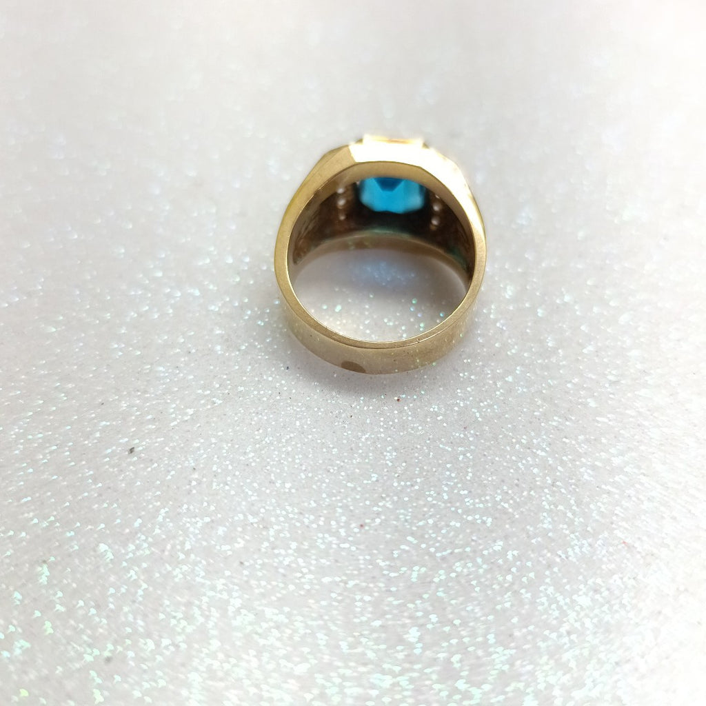 ANILLO ORO COMBINADO 14 K 12,10 GRMS (SEMINUEVO)