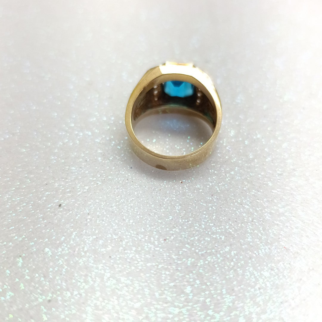 ANILLO ORO COMBINADO 14 K 12,10 GRMS (SEMINUEVO)