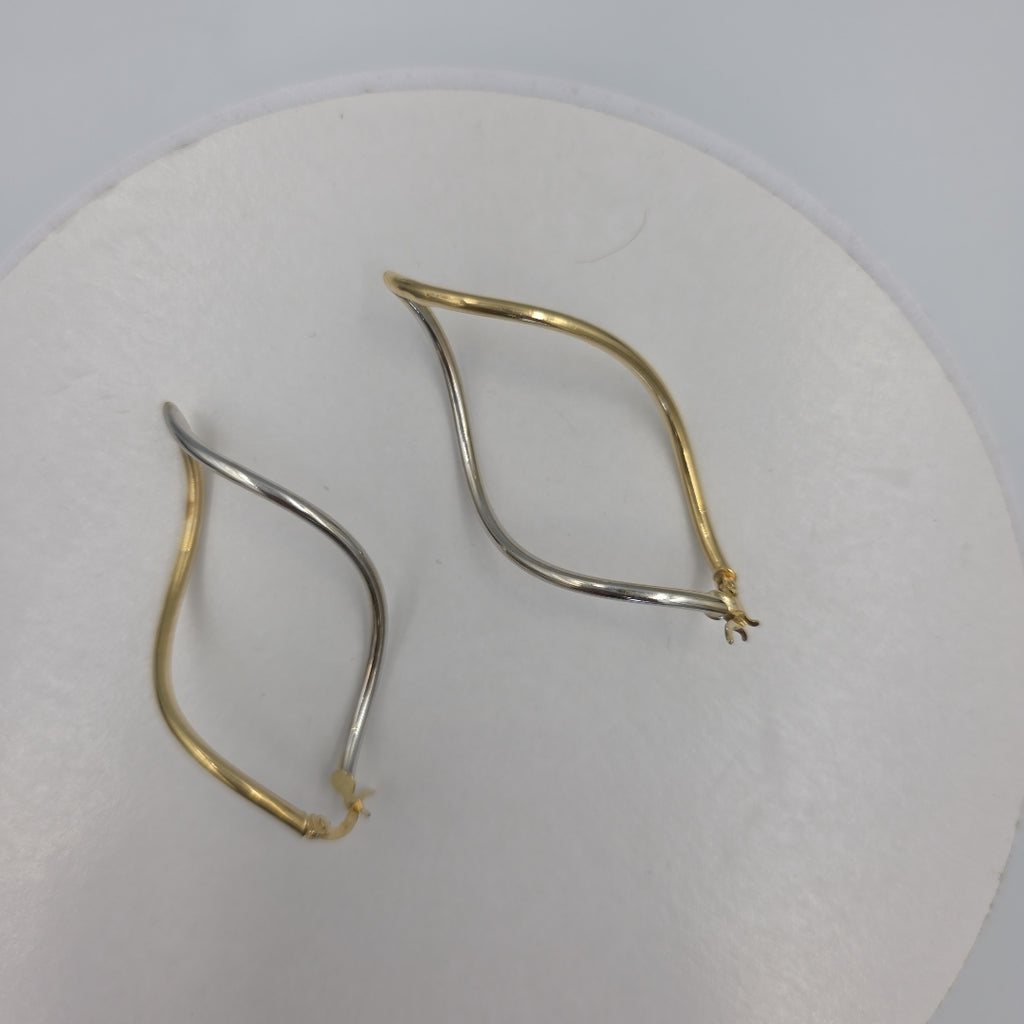 ARETES PAR ORO,ORO COMBINADO 14 K 3,60 GRMS (SEMINUEVO)