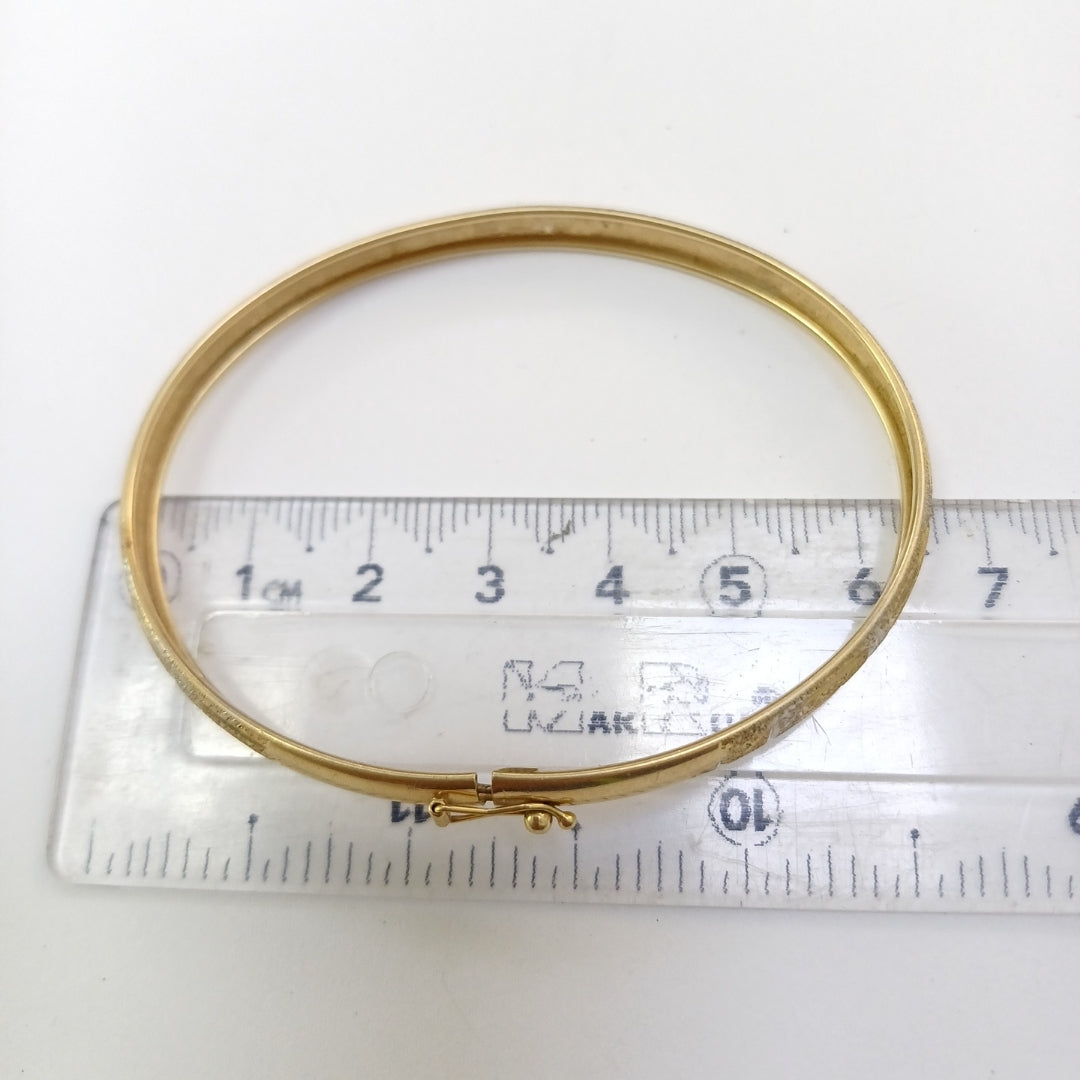 PULSERA RIGIDA ORO 14 K 4.9 GRMS (SEMINUEVO)