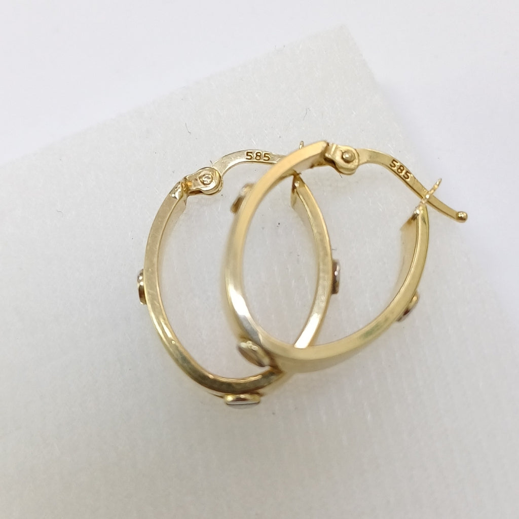 ARETES PAR ORO 14 K 2 GRMS (SEMINUEVO)