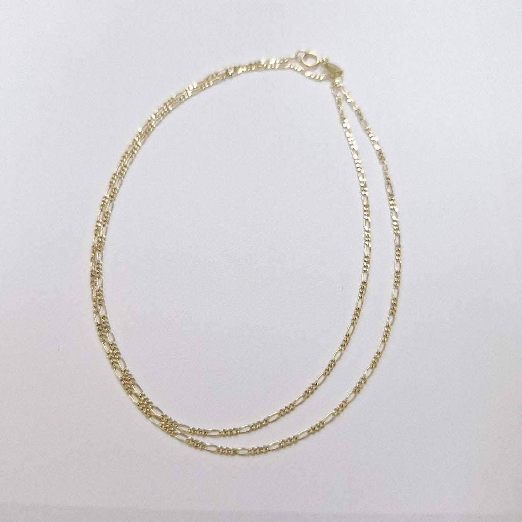 CADENAS TEJIDO 3X1 ORO 14K 55 CM 2.7 GR (NUEVO)