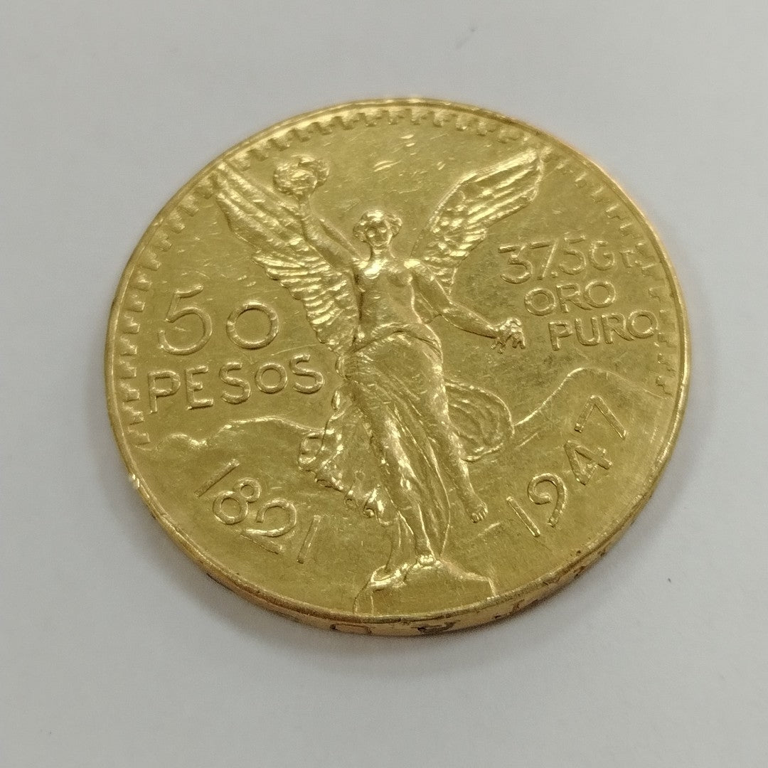 K1 41.7 GRMS 21 K IDENTIFICACIÓN MONEDA NOMINATIVA MONEDAS PESOS 50 PESO (SEMINUEVO)
