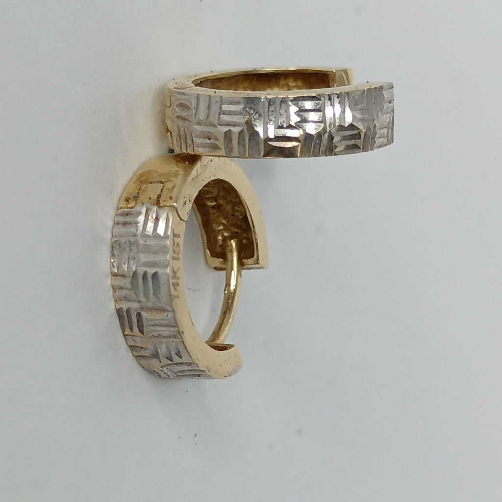 ARRACADAS PAR ORO 14 K 1.9 GRMS (SEMINUEVO)