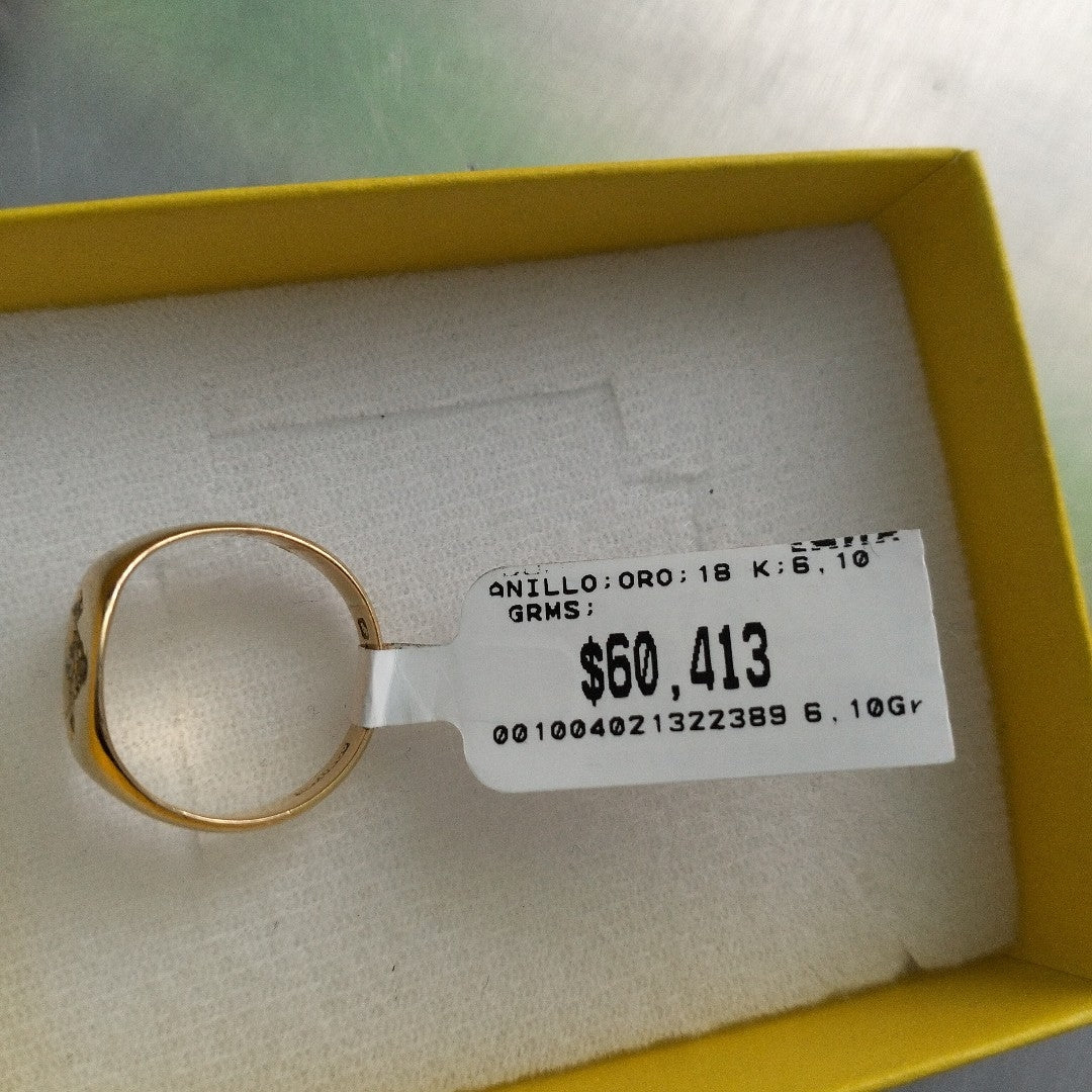 ANILLO ORO 18 K 6,10 GRMS (SEMINUEVO)