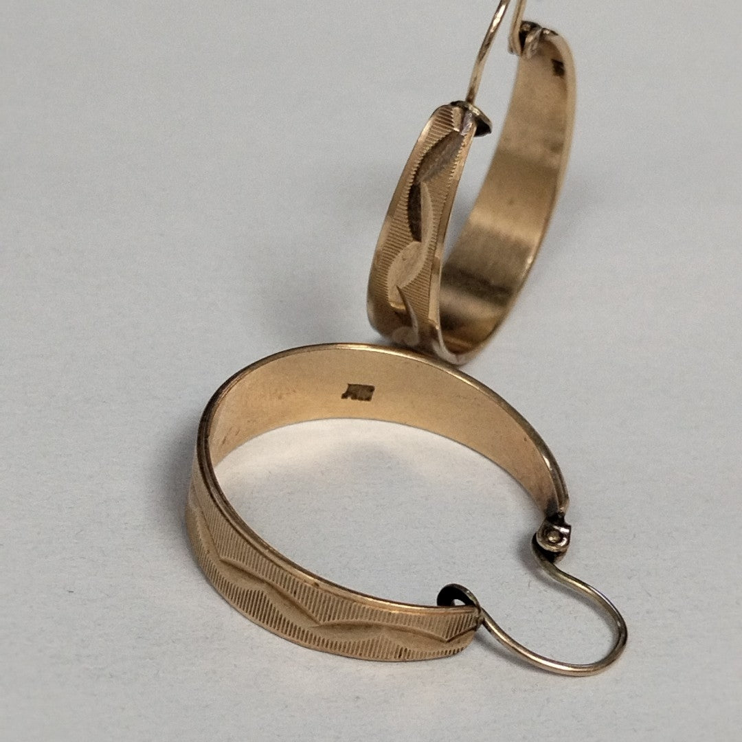 ARRACADAS PAR ORO 14 K 4,90 GRMS (SEMINUEVO)