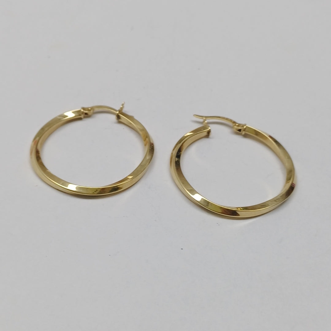 ARRACADAS PAR ORO 14 K 2,20 GRMS (SEMINUEVO)