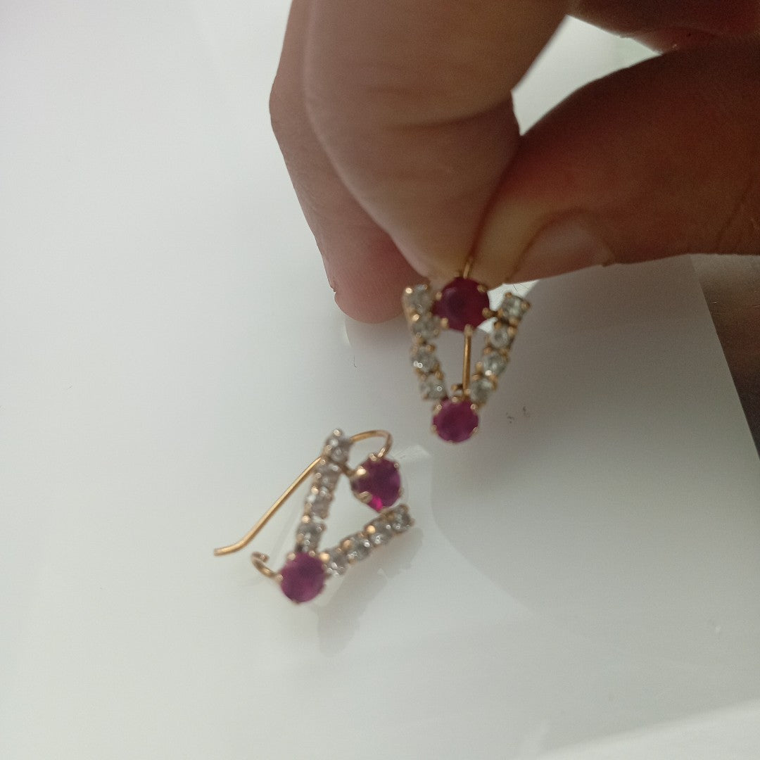 ARETES PAR ORO 10 K 2.2 GRMS (SEMINUEVO)