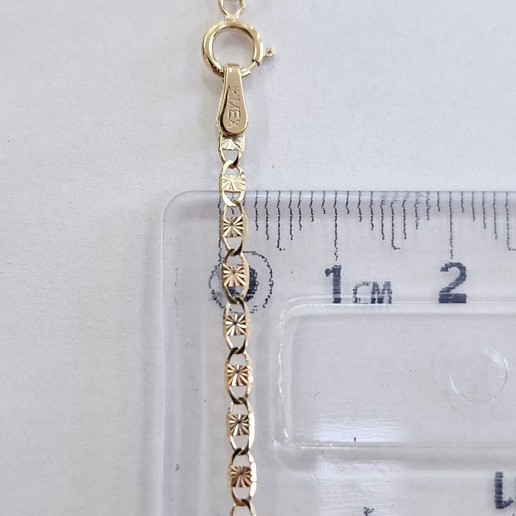 CADENAS TEJIDO GUCHI ORO 10K 55 CM 2.7 GR (NUEVO)