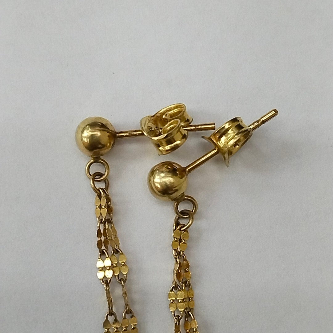 ARETES PAR ORO 10 K 2,50 GRMS (SEMINUEVO)