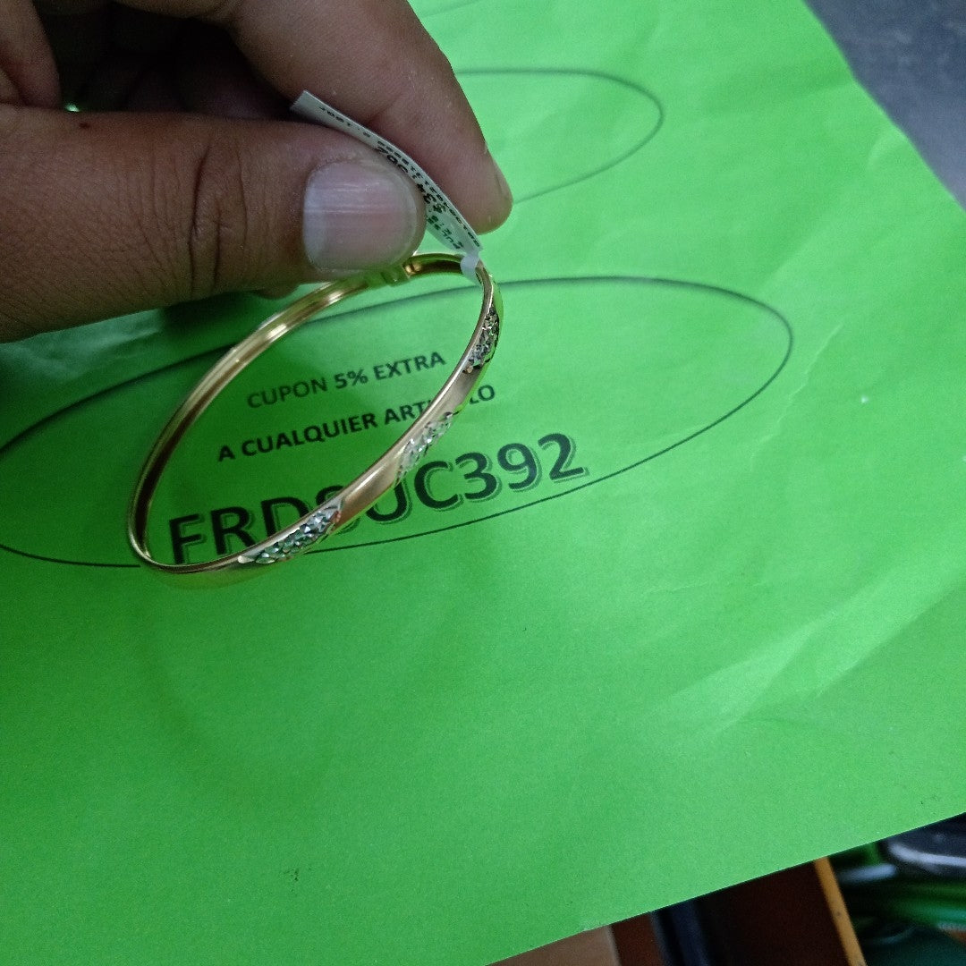 PULSERA RIGIDA ORO 14 K 5,10 GRMS (SEMINUEVO)
