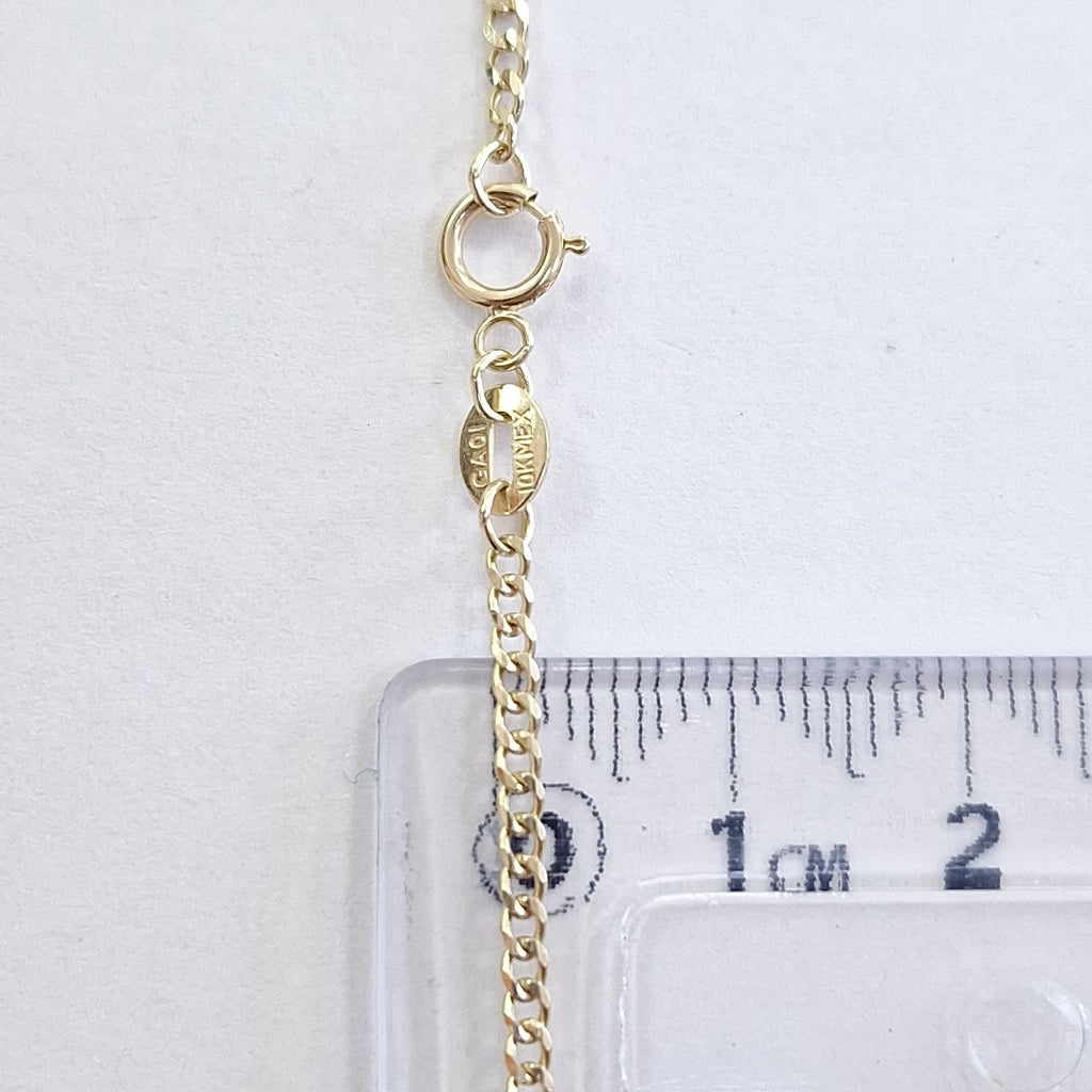 CADENAS TEJIDO BARBADA ORO 10K 55 CM 3.8 GR (NUEVO)