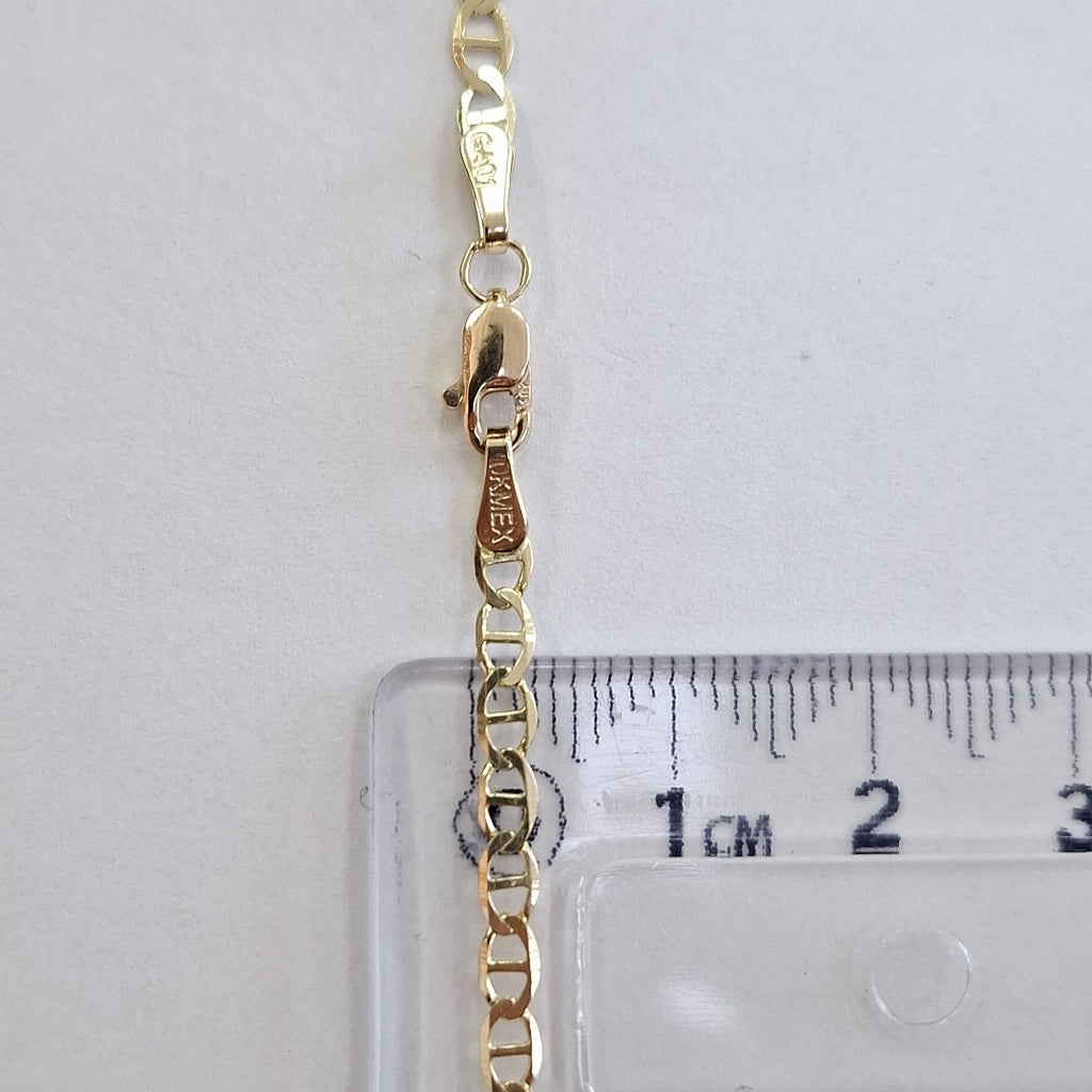 CADENAS TEJIDO GUCHI ORO 10K 60 CM 4.5 GR (NUEVO)