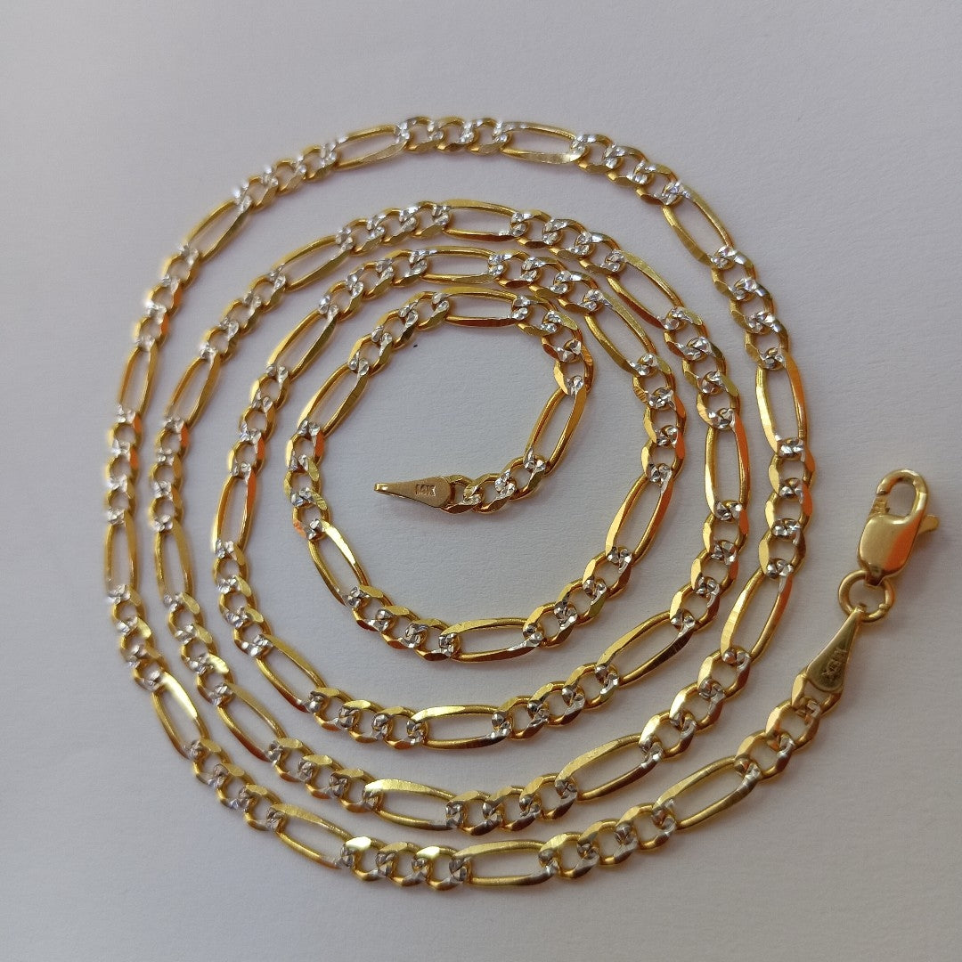 CADENAS 3X1 DIAMANTADA ORO 14K 55 CM 8.4 GR (NUEVO)