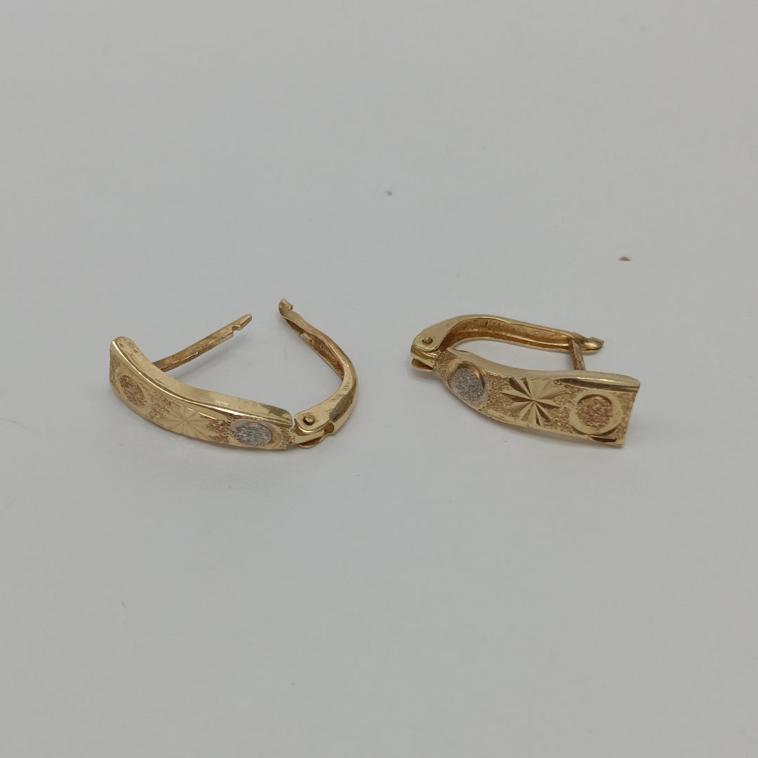 ARETES PAR ORO 14 K 1,40 GRMS (SEMINUEVO)
