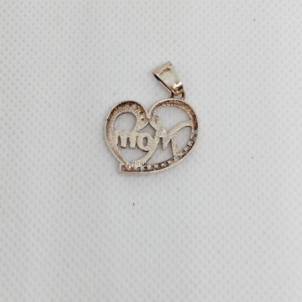 DIJE CORAZON C/CIRCONIAS PLATA .925 3.1 GR (NUEVO)