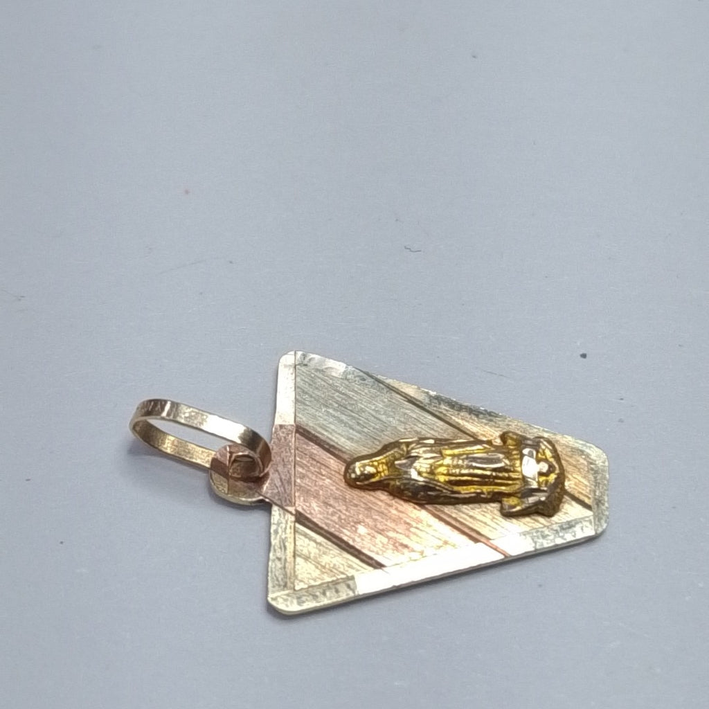 MEDALLA RELIGIOSA ORO COMBINADO 10 K 0.9 GRMS (SEMINUEVO)