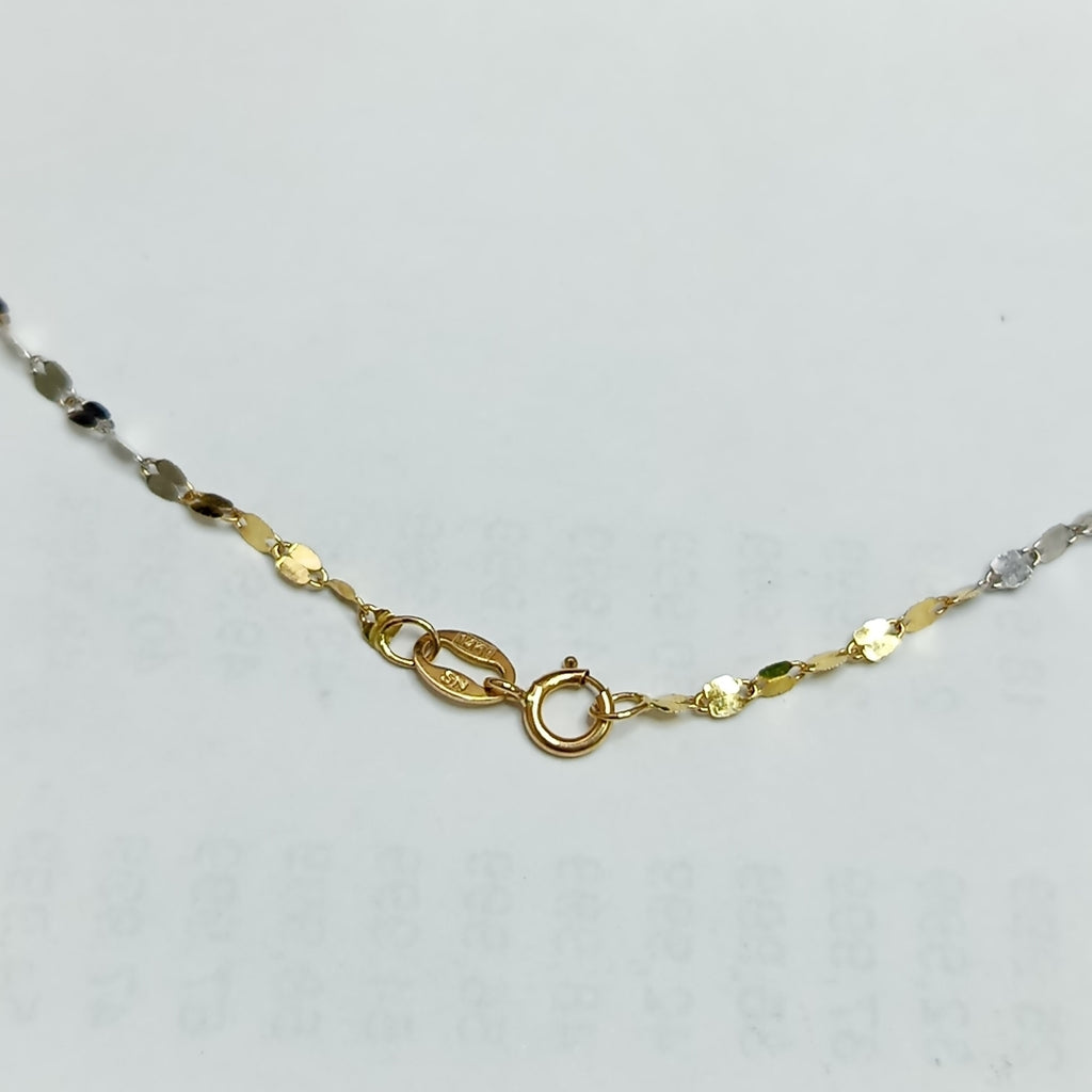 CADENA ORO,ORO COMBINADO 14 K 0,90 GRMS (SEMINUEVO)