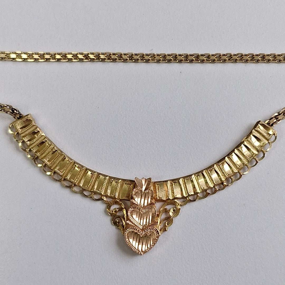 GARGANTILLA ORO COMBINADO 14 K 8 GRMS (SEMINUEVO)