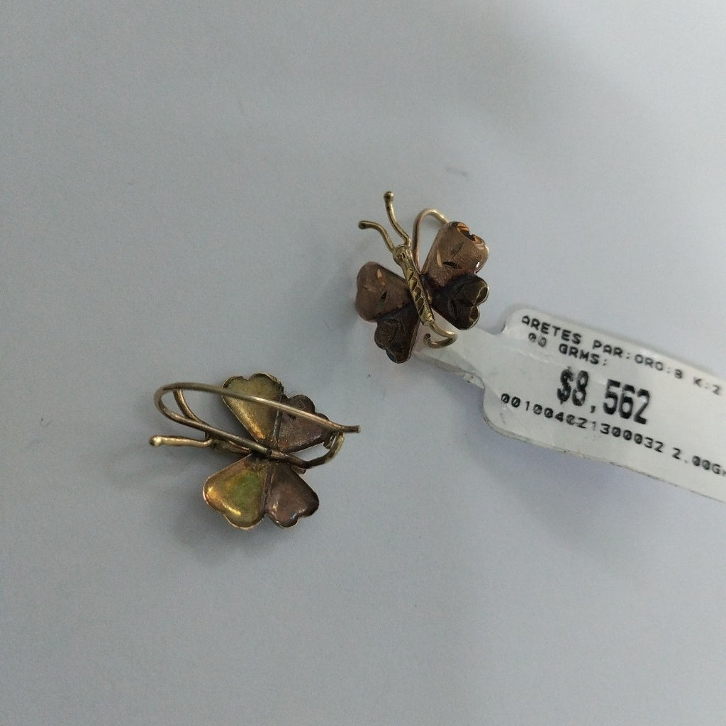 ARETES PAR ORO 8 K 2,00 GRMS (SEMINUEVO)