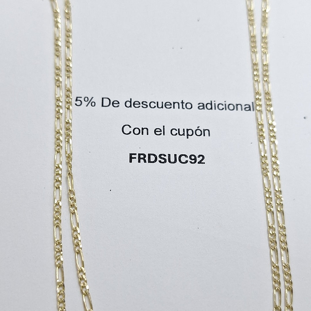 CADENAS 3X1 ORO 14K 55 CM 4 GR (NUEVO)