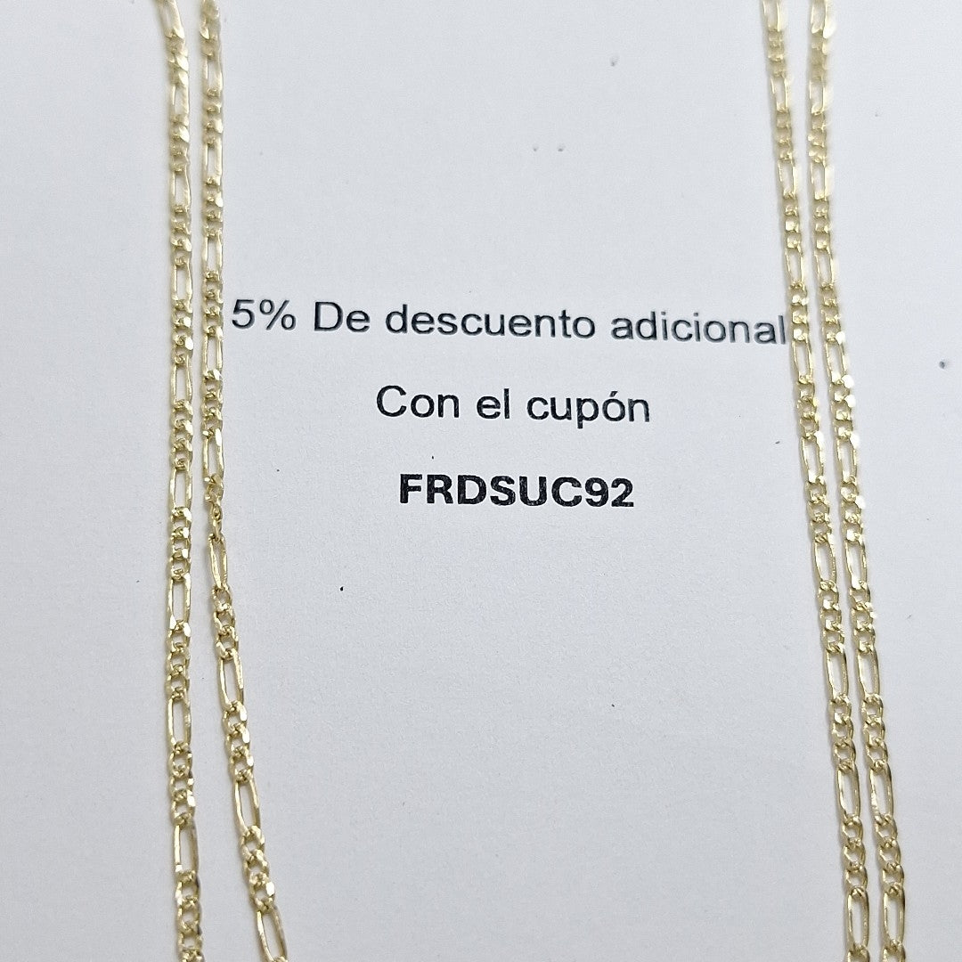 CADENAS 3X1 ORO 14K 55 CM 4 GR (NUEVO)