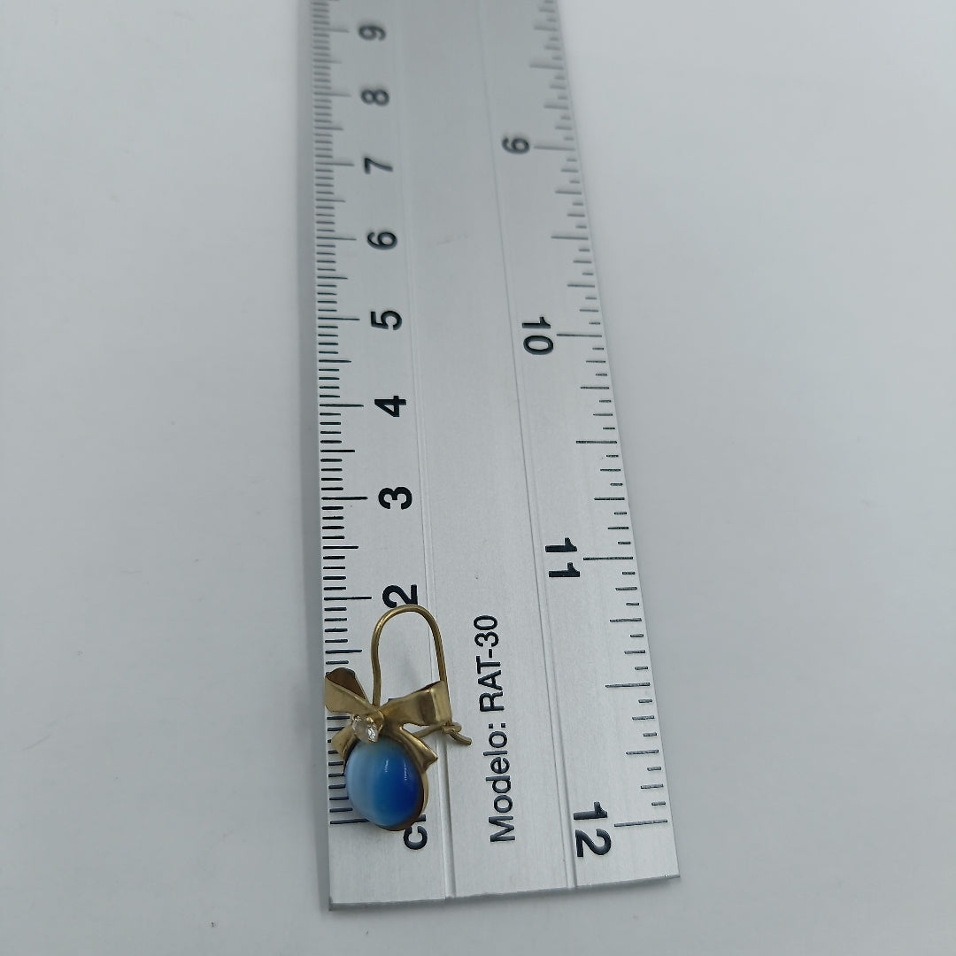 ARETES PAR ORO 14 K 1.9 GRMS (SEMINUEVO)