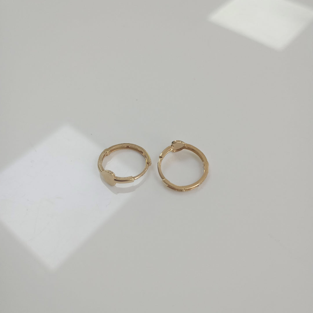 ARRACADAS PAR ORO 14 K 1.3 GRMS (SEMINUEVO)