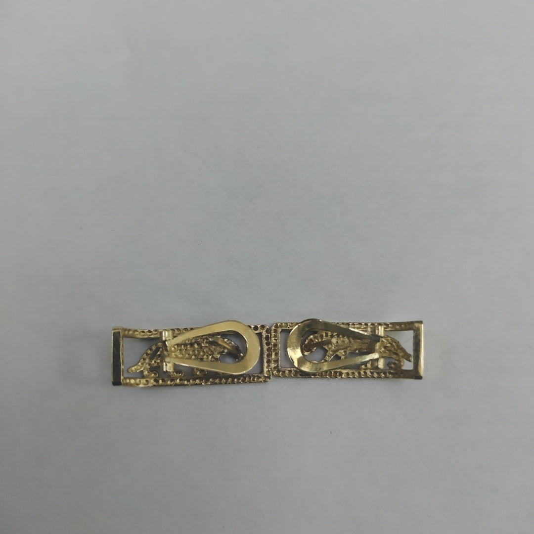 ARETES PAR ORO COMBINADO 14 K 6,00 GRMS (SEMINUEVO)