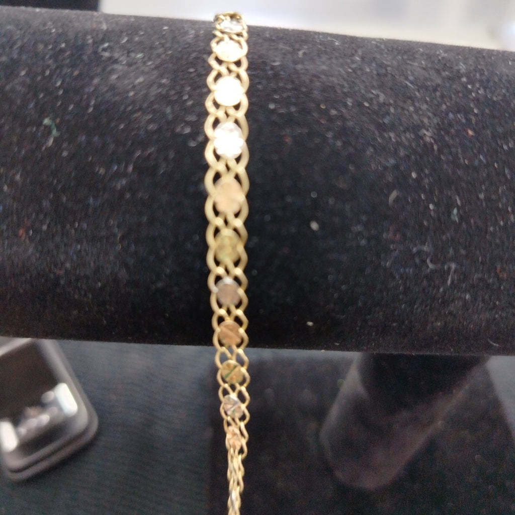 PULSERA ORO COMBINADO 10 K 2.7 GRMS (SEMINUEVO)