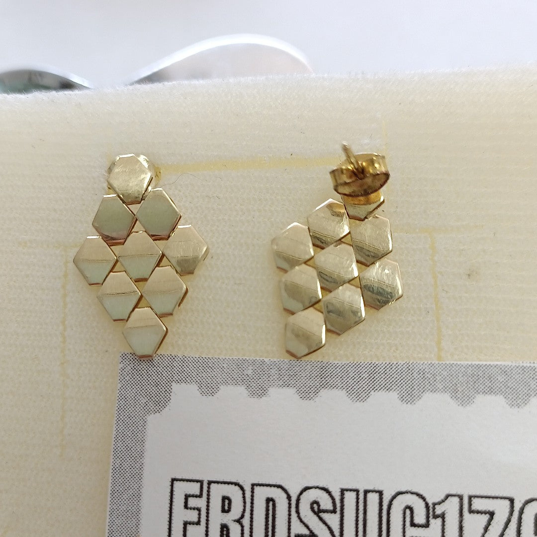 ARETES PAR ORO 14 K 2.6 GRMS (SEMINUEVO)