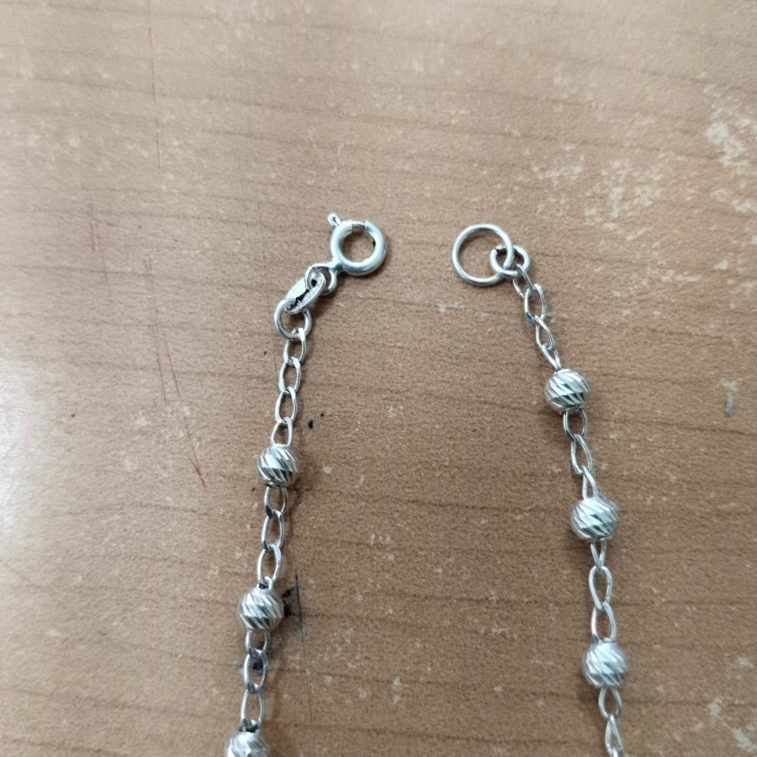 PULSERA TEJIDO TEJIDO ESPECIAL PLATA .925 18 CM 4.1 GR (NUEVO)