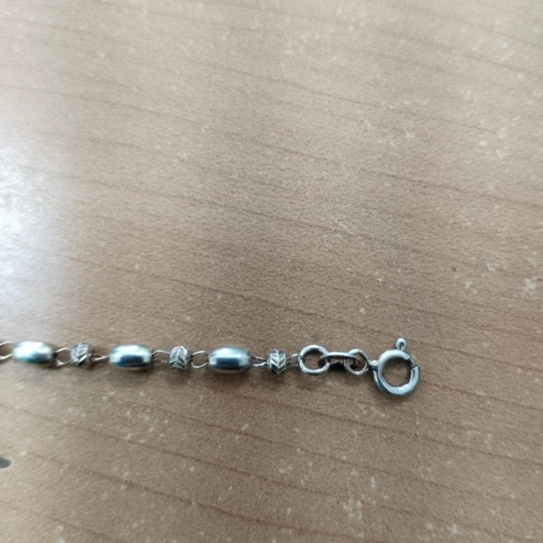 PULSERA TEJIDO INFINITO PLATA .925 18 CM 2.3 GR (NUEVO)