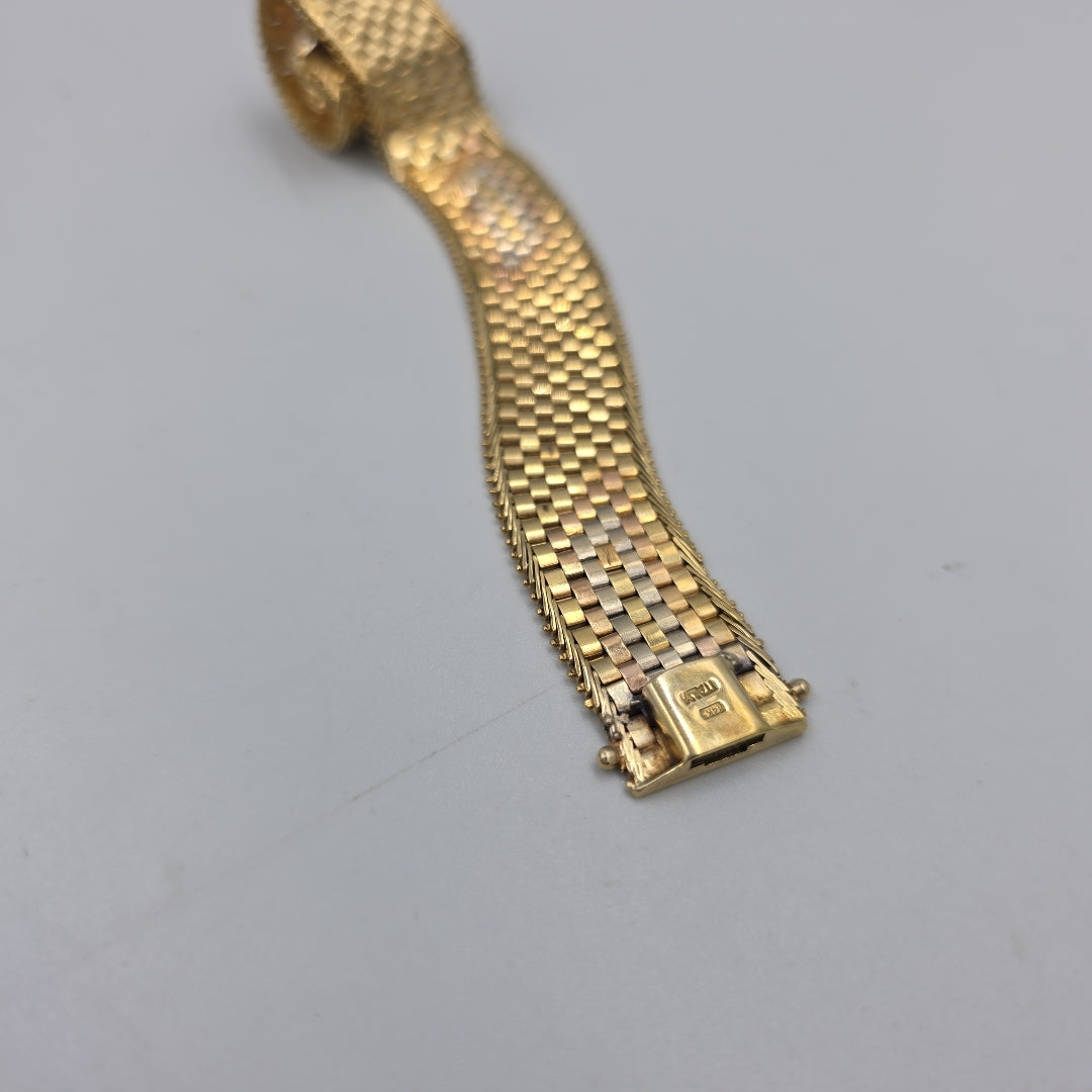 PULSERA ORO, ORO COMBINADO 14 K 27.7 GRMS (SEMINUEVO)