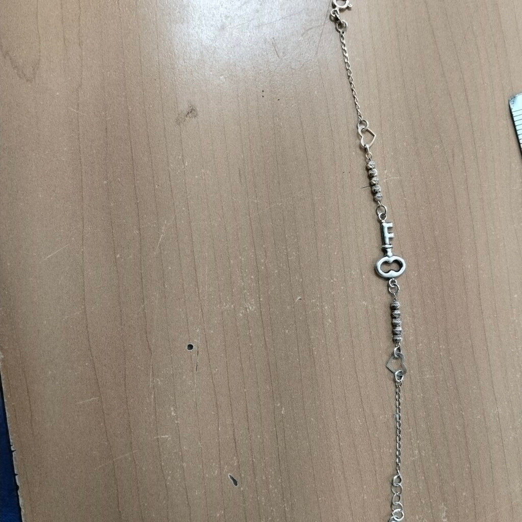PULSERA TEJIDO LLAVE PLATA .925 18 CM 2.3 GR (NUEVO)