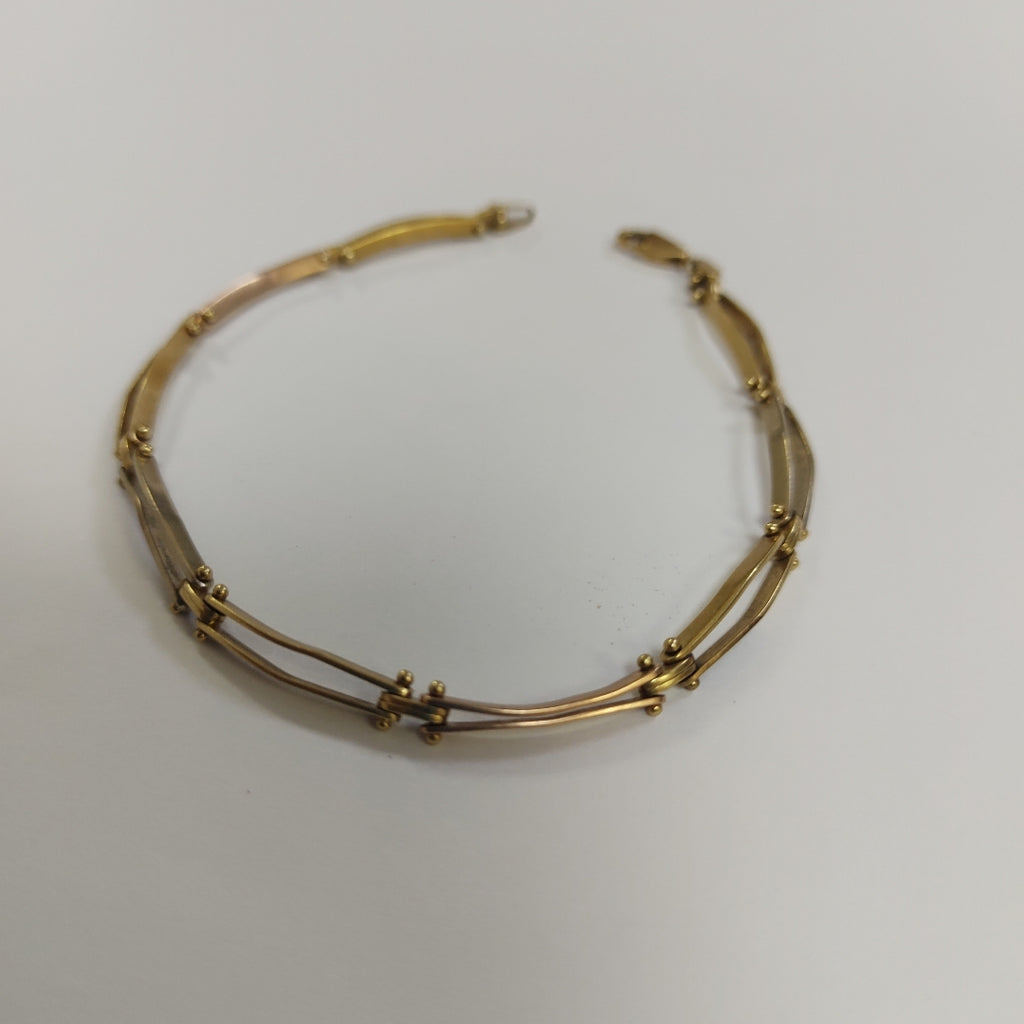 PULSERA ORO COMBINADO 14 K 7,60 GRMS (SEMINUEVO)