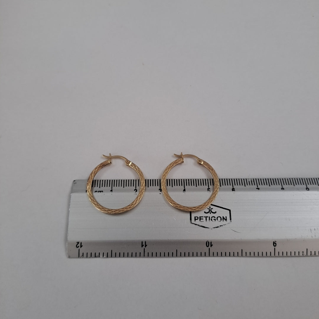 ARRACADAS PAR ORO 10 K 1.8 GRMS (SEMINUEVO)