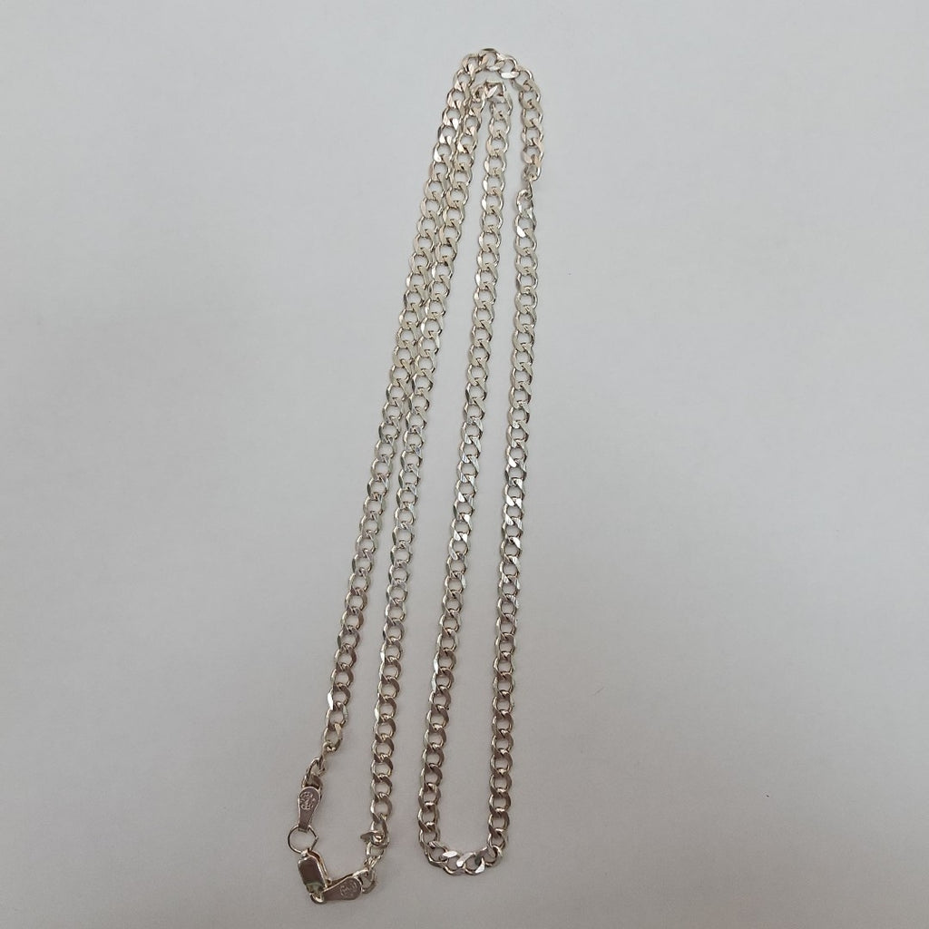 CADENA TEJIDO BARBADO PLATA .925 60 CM 12.9 GR (NUEVO)