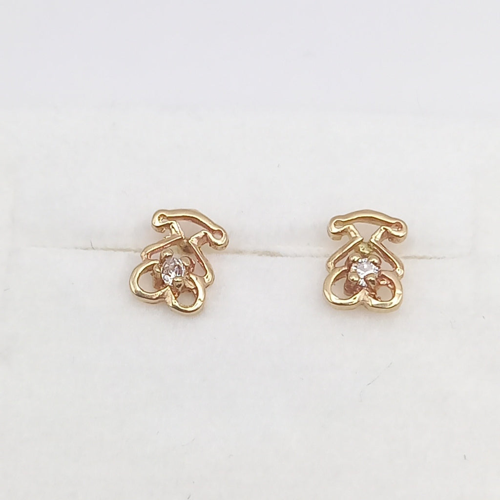 ARETES PAR ORO 10 K 1 GRMS (SEMINUEVO)