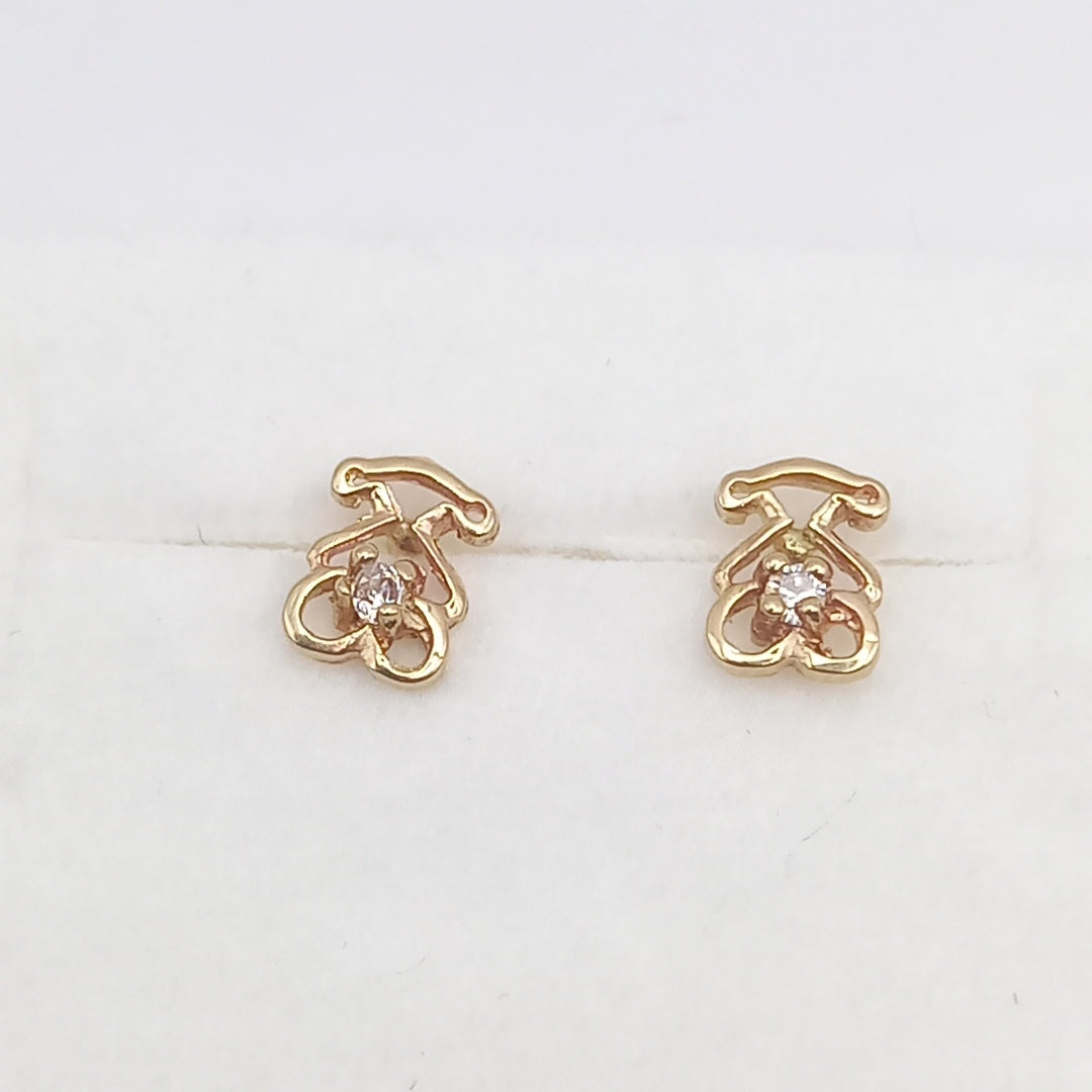 ARETES PAR ORO 10 K 1 GRMS (SEMINUEVO)